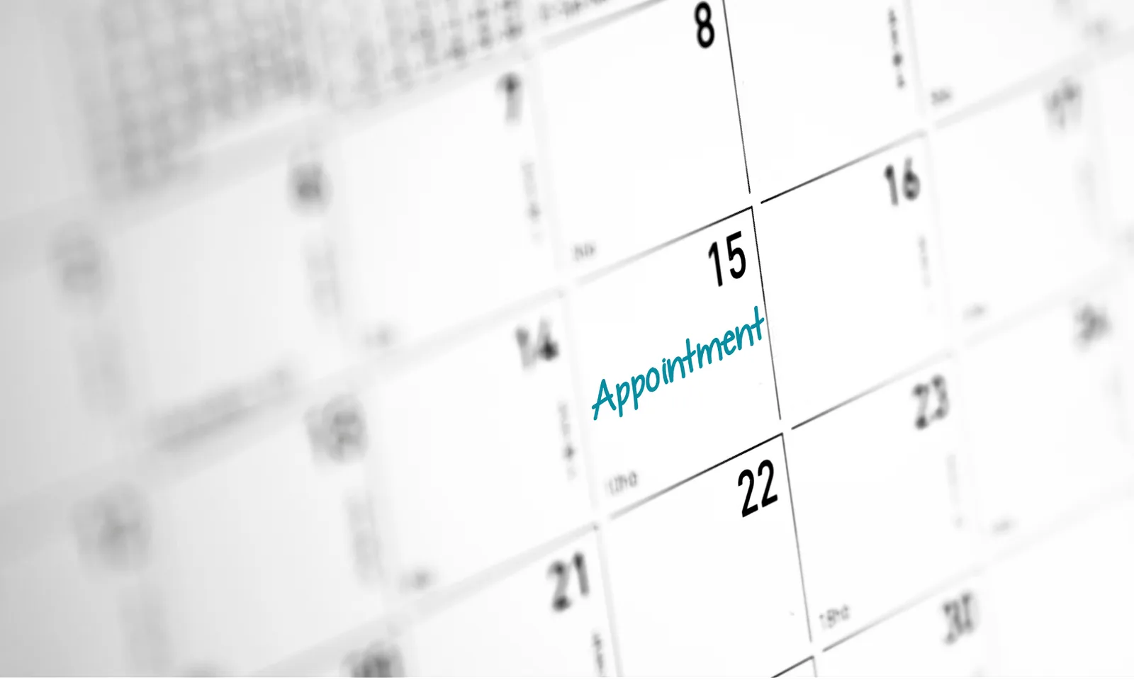 Calendario con un appuntamento segnato