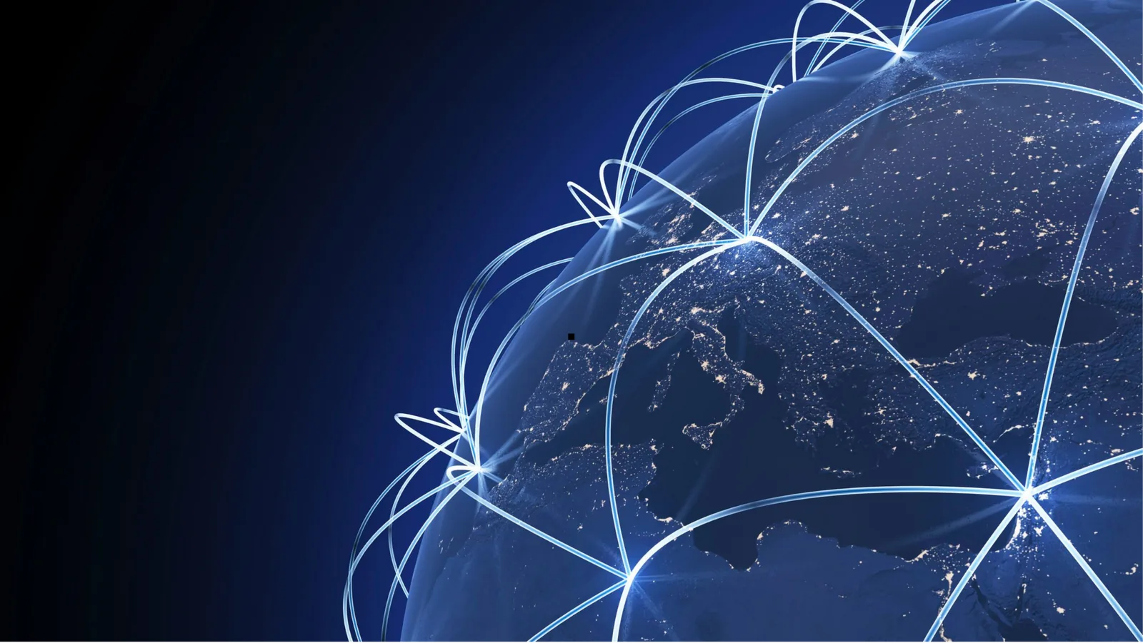 Rete di connessioni digitali intorno alla Terra